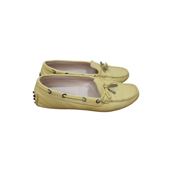 Tod's Yellow Driving Moccasins  Size EU 37 /6.5 - Picture 2 of 9